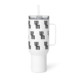 travel-mug-with-a-handle-white-40-oz-left-6772f0a721ba6.jpg "Classic Logo" Travel mug