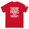 unisex-classic-tee-red-front-67ede59b82a5b.jpg "Therapy" Unisex classic tee