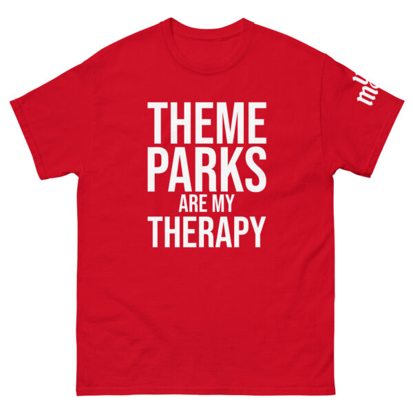 unisex-classic-tee-red-front-67ede59b82a5b.jpg "Therapy" Unisex classic tee