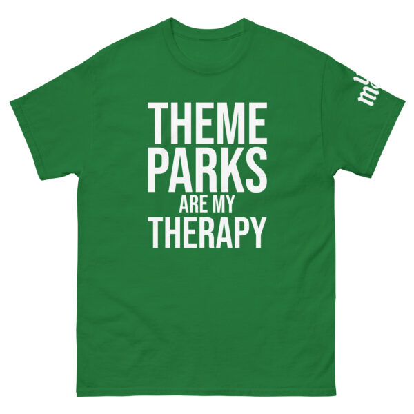 unisex-classic-tee-turf-green-front-67ede59b87454.jpg "Therapy" Unisex classic tee
