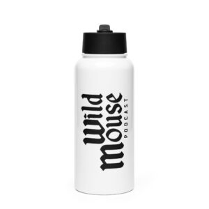 stainless-steel-water-bottle-with-a-straw-lid-white-32-oz-front-6a87814b5dcb6.jpg "Classic Logo" Stainless steel water bottle with a straw lid